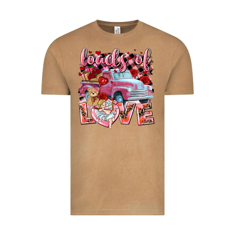 Loads Of Love Valentine's Day Truck Vintage Tee by HowdyJamesFarm | Teevron