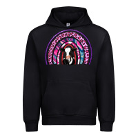 Black rainbow cow Urban Hoodie - AdoDesignShop