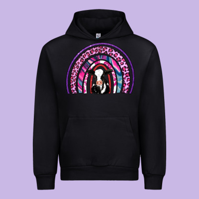 Rainbow Cow Urban Hoodie Designed By Adodesignshop