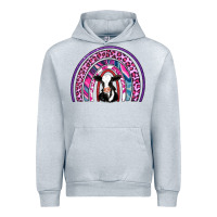 Heather Grey rainbow cow Urban Hoodie - AdoDesignShop
