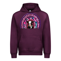 Mauve Wine rainbow cow Urban Hoodie - AdoDesignShop