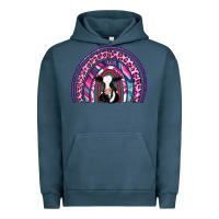 Pigment Midnight Navy rainbow cow Urban Hoodie - AdoDesignShop