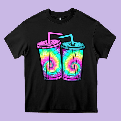 Tie Dye Loaded Tea Heavy Core Tee Designed By Jahusdesignshop