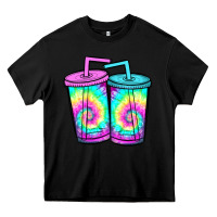 Black tie dye loaded tea Heavy Core Tee - JahusDesignShop