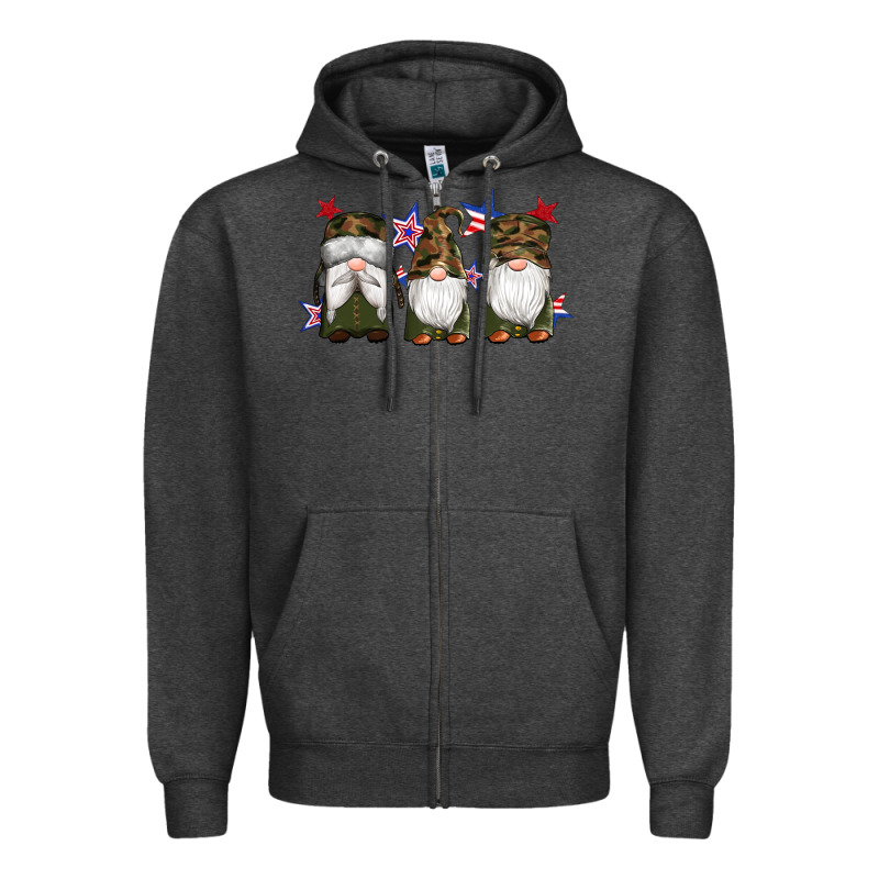 Military Gnomes Star Zipper Hoodie by Artiststas | Teevron