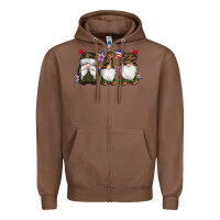 Chestnut military gnomes star Zipper Hoodie - Artiststas