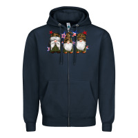 Navy military gnomes star Zipper Hoodie - Artiststas