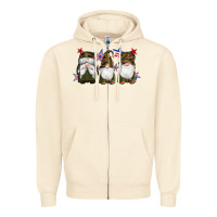 Sandshell military gnomes star Zipper Hoodie - Artiststas