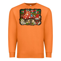 Carrot welcome ladybug gnome background Premium Sweatshirt - BarkalooDesign
