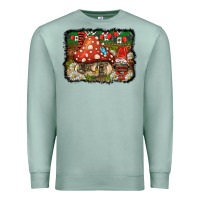 Seafoam welcome ladybug gnome background Premium Sweatshirt - BarkalooDesign