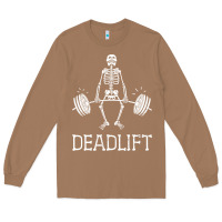 Toasted Coconut deadlift funny halloween skeleton weight lifting workout Long Sleeve Tee - longCreatives