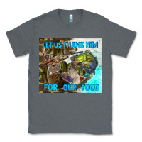 Charcoal Heather let us thank hım for our food Classic Tee - TumblerDesignByShophia