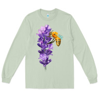 Matcha honey bee with lavender fa element Long Sleeve Tee - FaDigitalArtStudio