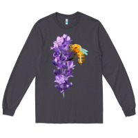 Smoke honey bee with lavender fa element Long Sleeve Tee - FaDigitalArtStudio