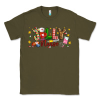 Army Green Christmas jolly nurse Classic Tee - Artiststas