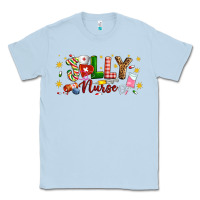 Dusty Blue Christmas jolly nurse Classic Tee - Artiststas