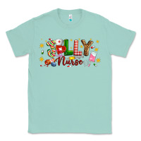 Seafoam Christmas jolly nurse Classic Tee - Artiststas