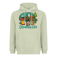 Matcha camping life caravan and gnome Heavyweight Hoodie - BarkalooDesign