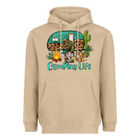 Mushroom camping life caravan and gnome Heavyweight Hoodie - BarkalooDesign