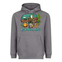 Storm camping life caravan and gnome Heavyweight Hoodie - BarkalooDesign