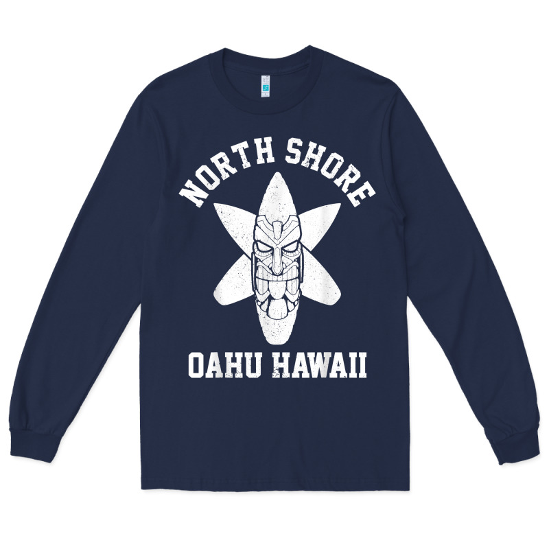 Oahu Hawaii North Shore Surf Beach Surfing Surfer Gift Long Sleeve Tee by longCreatives | Teevron