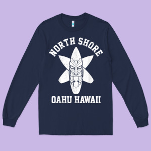 Oahu Hawaii North Shore Surf Beach Surfing Surfer Gift Long Sleeve Tee Designed By Longcreatives