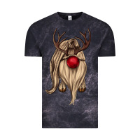 Cloud Black deer gnome Vintage Tee - CowGirlArtShop