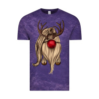 Cloud Purple deer gnome Vintage Tee - CowGirlArtShop