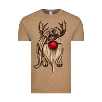 Vintage Coffee deer gnome Vintage Tee - CowGirlArtShop