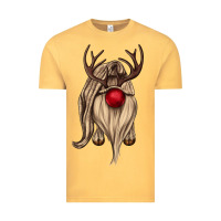 Vintage Mustard deer gnome Vintage Tee - CowGirlArtShop