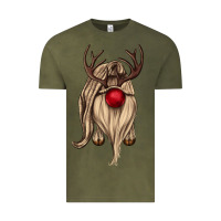 Vintage Olive deer gnome Vintage Tee - CowGirlArtShop