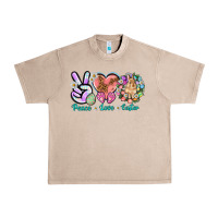 French Oak Peace love Easter Day Urban Heavy Tee - HowdyJamesFarm