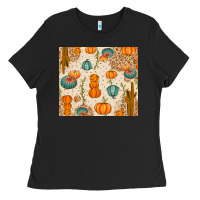 Fall Pumpkins Ladies Tee | Teevron