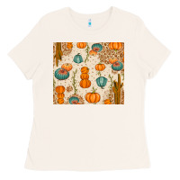 Bone Fall Pumpkins Ladies Tee - texasbilliewilder