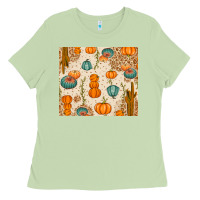 Matcha Fall Pumpkins Ladies Tee - texasbilliewilder