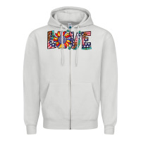 Love Sunflower Usa Flag Leopard Zipper Hoodie | Teevron