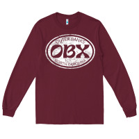 Burgundy Outer Banks North Carolina OBX Beach Summer Travel Vintage Birthday Long Sleeve Tee - longCreatives