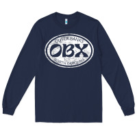 Navy Outer Banks North Carolina OBX Beach Summer Travel Vintage Birthday Long Sleeve Tee - longCreatives