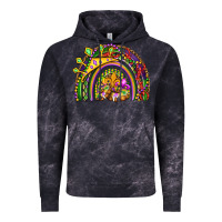 Cloud Black mardi gras rainbow Vintage Hoodie - OliviaCreatesArt