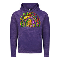 Cloud Purple mardi gras rainbow Vintage Hoodie - OliviaCreatesArt