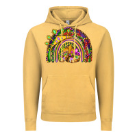 Vintage Mustard mardi gras rainbow Vintage Hoodie - OliviaCreatesArt