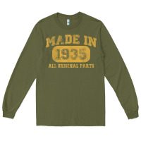 Army Green Made in 1935 87th Birthday Gifts 87 Year old Birthday T-Shirt Long Sleeve Tee - longCreatives