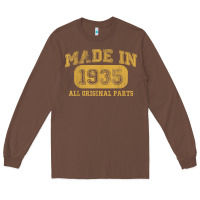 Chestnut Made in 1935 87th Birthday Gifts 87 Year old Birthday T-Shirt Long Sleeve Tee - longCreatives