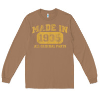 Toasted Coconut Made in 1935 87th Birthday Gifts 87 Year old Birthday T-Shirt Long Sleeve Tee - longCreatives