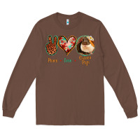 Chestnut Peace Love Guinea Pigs Long Sleeve Tee - Jasminsmagicworld