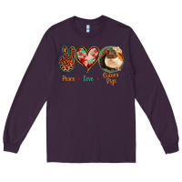 Plum Peace Love Guinea Pigs Long Sleeve Tee - Jasminsmagicworld