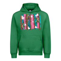 Emerald v.d turquoise leopard and flowers  brushstrokes Urban Hoodie - AdoDesignShop