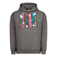 Pigment Tornado v.d turquoise leopard and flowers  brushstrokes Urban Hoodie - AdoDesignShop