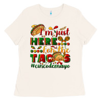 Bone I'm just here for the tacos #cincodemayo Ladies Tee - NancyCooperArtShop