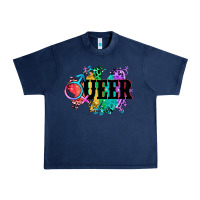 Navy Queer Urban Heavy Tee - CowGirlArtShop